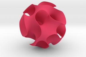 a gyroid - a MO-Labs math object on math-sculpture.com, a shapeways render
